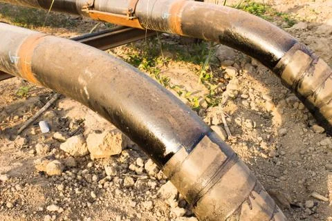 Oil  pipe line Stock Photos