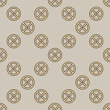Oil pipe tap vector colored seamless pattern Stock Illustration