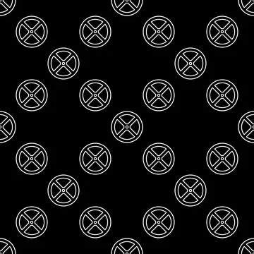 Oil pipe tap vector thin line seamless pattern Stock Illustration