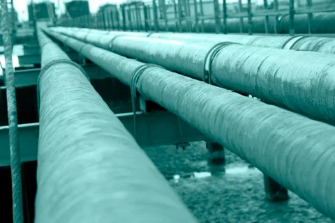 Oil pipeline Stock Photos