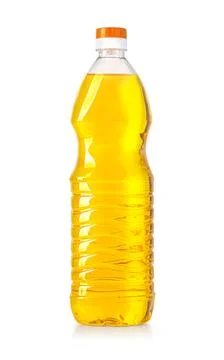 Oil plastic bottle Stock Photos