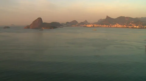 Oil Platform in the Bay Stock Footage 27493452