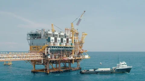 OIL PLATFORM Stock Footage 74491019