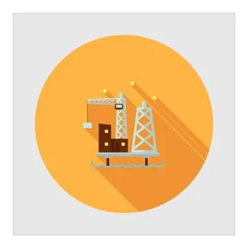 Oil platform Stock-Illustration