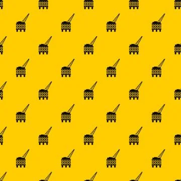 Oil platform pattern vector Illustrazione stock