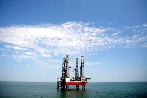 Oil platform Stock Photos