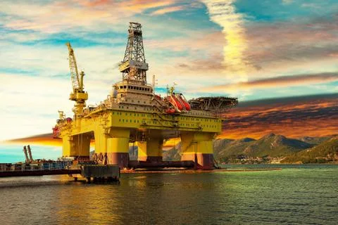 Oil platform Stock Photos