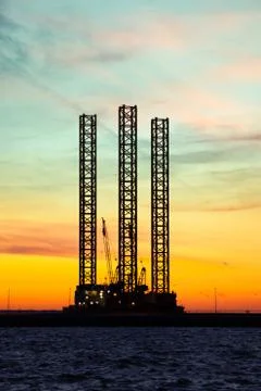 Oil platform Stock Photos