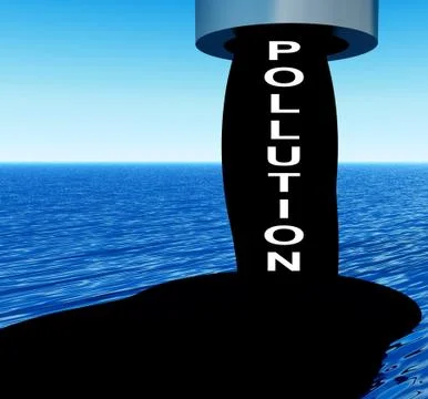 Oil Pollution Stock Illustration