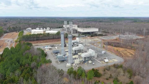 Oil Powered Power Plant Video stock 331740833