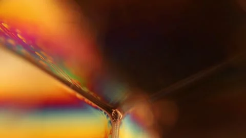 Oil production, bubbles in macro, texture of viscous brown liquid Stock Footage 309944520