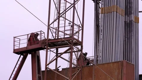 Oil production Stock Footage 83495036