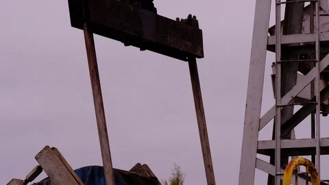 Oil production Stock Footage 83498301