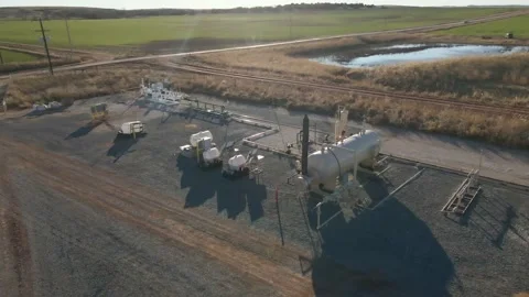 Oil Production Stock Footage 145998102