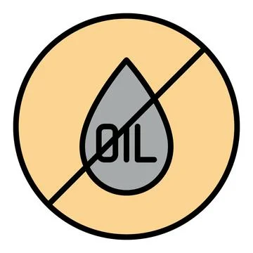 Oil Prohibition vector colored icon or design element Illustrazione stock