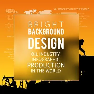 Oil pump abstraction. Stock Illustration