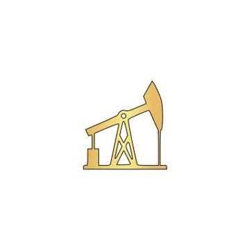 Oil pump computer symbol 库存插图