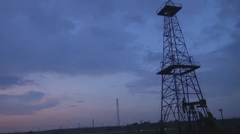 Oil Pump Stock Footage 8600316