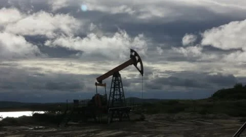 Oil Pump Stock Footage 8993252