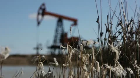 Oil Pump Stock Footage 8993291