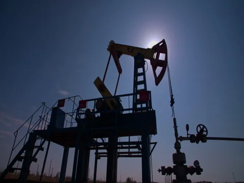 Oil pump Stock Footage 71804834