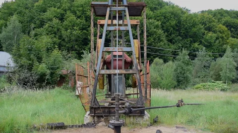 Oil pump Stock Footage 100698535