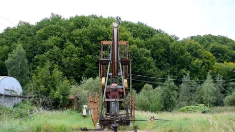 Oil pump Stock Footage 100698552