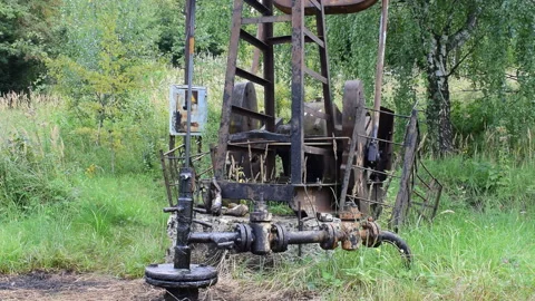 Oil pump Stock Footage 100698559