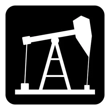 Oil pump icon. Stock Illustration