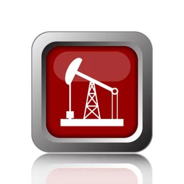 Oil pump icon. Internet button on white background. Stock Illustration