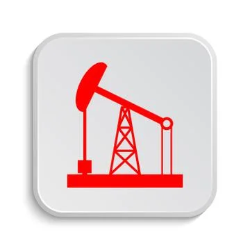 Oil pump icon. Internet button on white background.. Stock Illustration