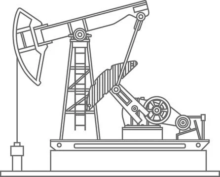 Oil Pump Icon. Vector illustration. Stock Illustration
