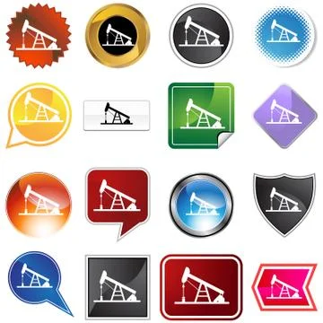 Oil pump Stock Illustration