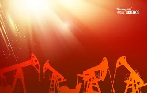 Oil pump. Stock Illustration