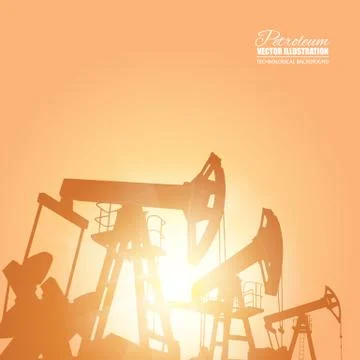 Oil pump. Stock Illustration
