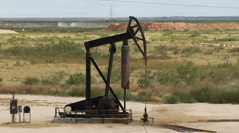Oil pump jack 001 Video stock 910955