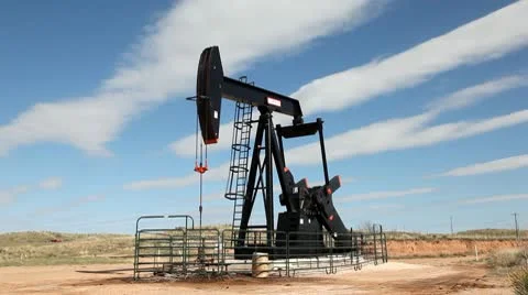 Oil Pump jack Video stock 9441887