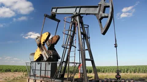 Oil Pump Jack Stock Footage