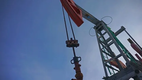 Oil Pump Jack Vídeo Stock 83489928