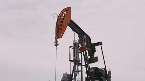 Oil Pump Jack Stock Footage 265510973