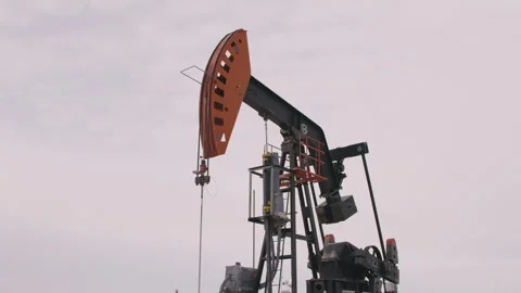 Oil Pump Jack Stock Footage 270996888