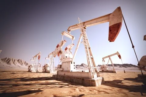 Oil Pump Jack. Illustration