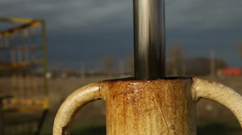 Oil Pump jacks Working Stock Footage 58838521