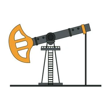 Oil pump machine 스톡 일러스트
