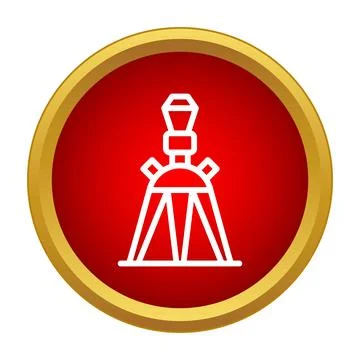 Oil pump or derrick rig line icon Stock Illustration