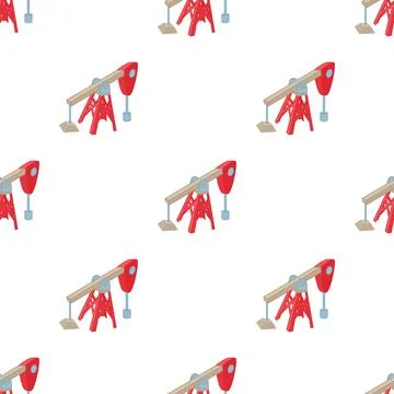 Oil pump pattern seamless vector イラスト素材