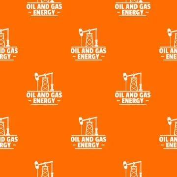 Oil pump pattern vector orange 스톡 일러스트