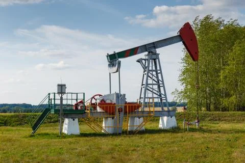 The oil pump Stock Photos