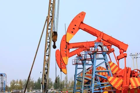 Oil pump Stock Photos