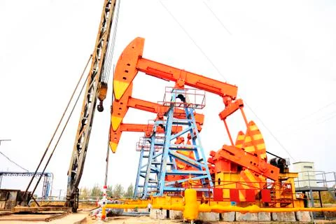 Oil pump Stock Photos